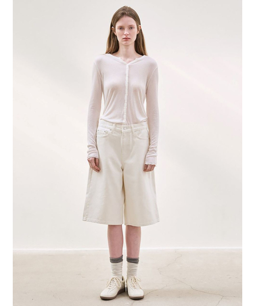 le(ル)の「cotton half pants (ivory)(その他パンツ・レディース・その他・SMALL/MEDIUM/LARGE)」の2枚目の写真