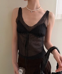 ドット柄シアービスチェ