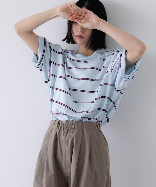 LOWRYS FARM(ローリーズファーム)の「【LFM(U)】CREWNECKBDTSS/P 668384(Tシャツ/カットソー・メンズ・グリーン/ブラウン/グレー/オレンジ系その他/ブルー系その他・LARGE/MEDIUM)」の4枚目の写真