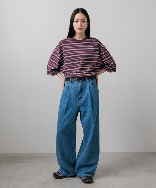 LOWRYS FARM（ローリーズファーム）の「【LFM(U)】CREWNECKBDTSS/P　668384（Tシャツ/カットソー・メンズ・グリーン/ブラウン/グレー・LARGE/MEDIUM）」の13枚目の写真