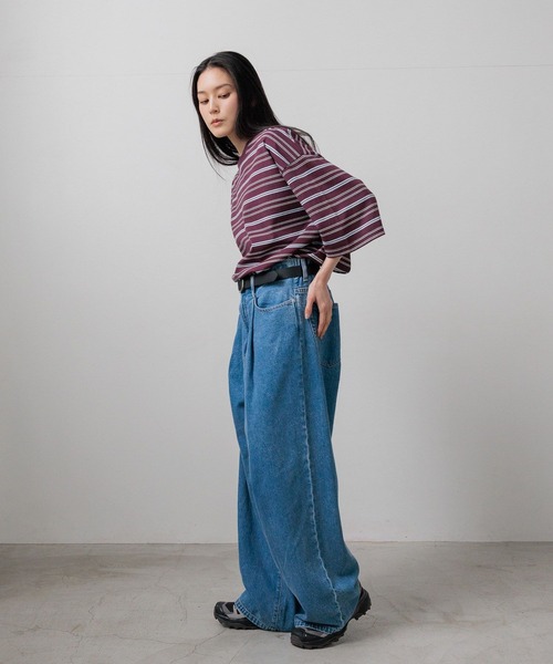 LOWRYS FARM（ローリーズファーム）の「【LFM(U)】CREWNECKBDTSS/P　668384（Tシャツ/カットソー・メンズ・グリーン/ブラウン/グレー・LARGE/MEDIUM）」の12枚目の写真