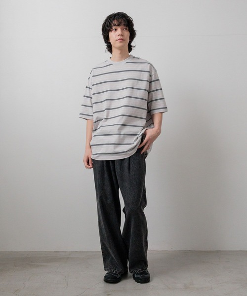 LOWRYS FARM（ローリーズファーム）の「【LFM(U)】CREWNECKBDTSS/P　668384（Tシャツ/カットソー・メンズ・グリーン/ブラウン/グレー・LARGE/MEDIUM）」の21枚目の写真