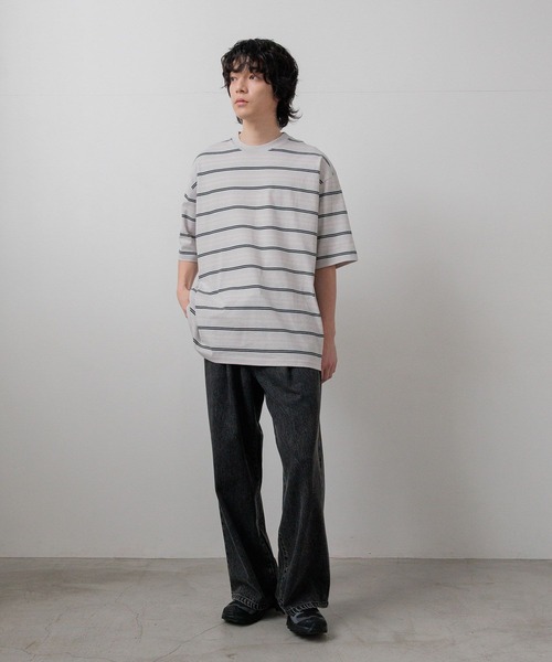 LOWRYS FARM（ローリーズファーム）の「【LFM(U)】CREWNECKBDTSS/P　668384（Tシャツ/カットソー・メンズ・グリーン/ブラウン/グレー・LARGE/MEDIUM）」の20枚目の写真