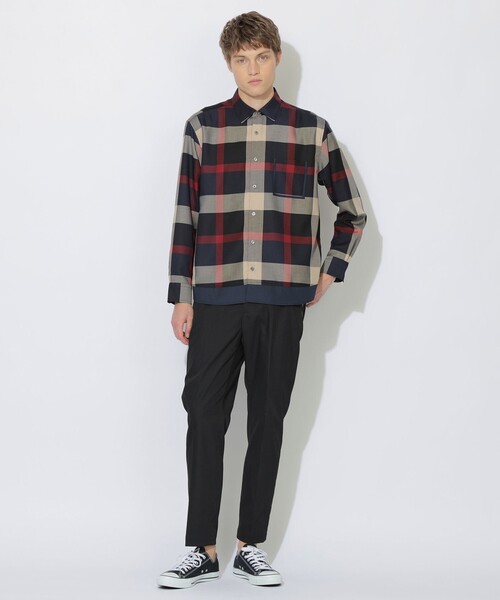 CB CRESTBRIDGE(シービークレストブリッジ)の「クレストブリッジチェックトリムシャツ(シャツ/ブラウス・レディース・ブルー系その他7/ベージュ系その他3・2/1)」の4枚目の写真