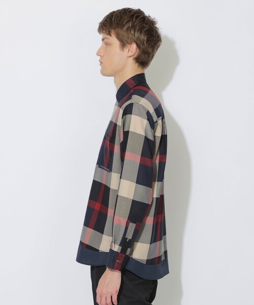 CB CRESTBRIDGE(シービークレストブリッジ)の「クレストブリッジチェックトリムシャツ(シャツ/ブラウス・レディース・ブルー系その他7/ベージュ系その他3・2/1)」の6枚目の写真