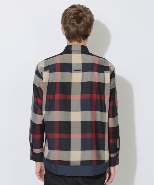 CB CRESTBRIDGE(シービークレストブリッジ)の「クレストブリッジチェックトリムシャツ(シャツ/ブラウス・レディース・ブルー系その他7/ベージュ系その他3・2/1)」の7枚目の写真