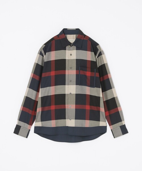 CB CRESTBRIDGE(シービークレストブリッジ)の「クレストブリッジチェックトリムシャツ(シャツ/ブラウス・レディース・ブルー系その他7/ベージュ系その他3・2/1)」の10枚目の写真