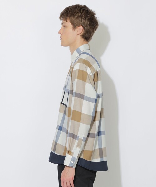CB CRESTBRIDGE(シービークレストブリッジ)の「クレストブリッジチェックトリムシャツ(シャツ/ブラウス・レディース・ブルー系その他7/ベージュ系その他3・2/1)」の14枚目の写真