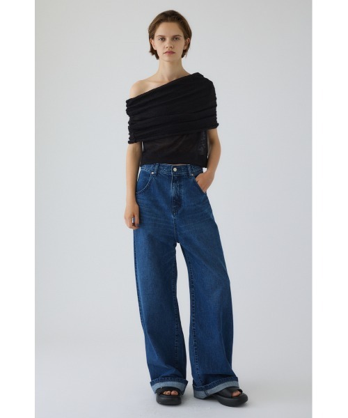 RIM.ARK(リムアーク)の「Middle straight blue denim ミドルストレートブルーデニム(デニムパンツ・レディース・ブルー・34/36/38)」の12枚目の写真