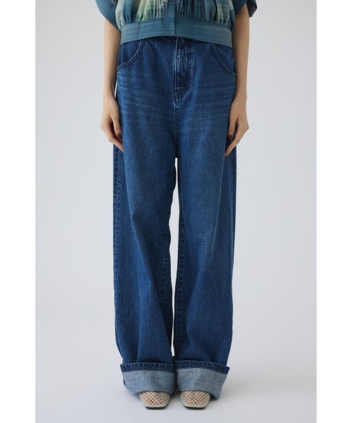 RIM.ARK(リムアーク)の「Middle straight blue denim ミドルストレートブルーデニム(デニムパンツ・レディース・ブルー・34/36/38)」の10枚目の写真