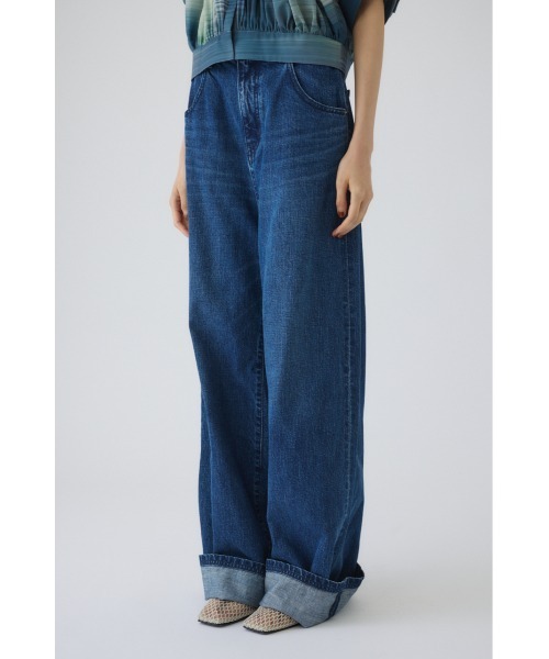 RIM.ARK(リムアーク)の「Middle straight blue denim ミドルストレートブルーデニム(デニムパンツ・レディース・ブルー・34/36/38)」の15枚目の写真