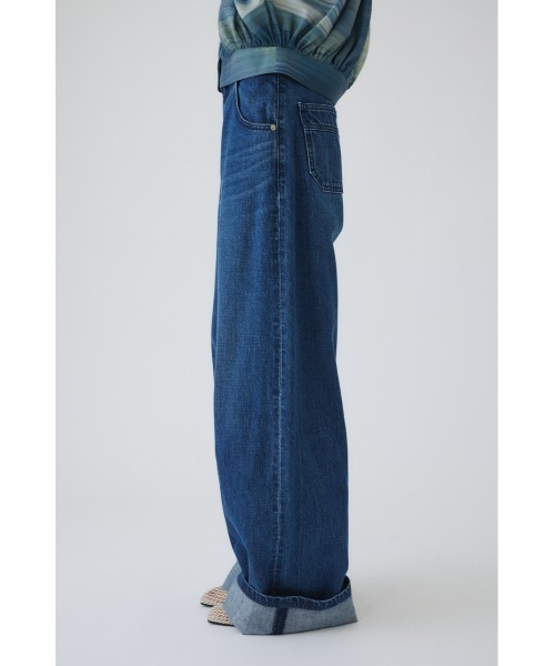 RIM.ARK(リムアーク)の「Middle straight blue denim ミドルストレートブルーデニム(デニムパンツ・レディース・ブルー・34/36/38)」の14枚目の写真