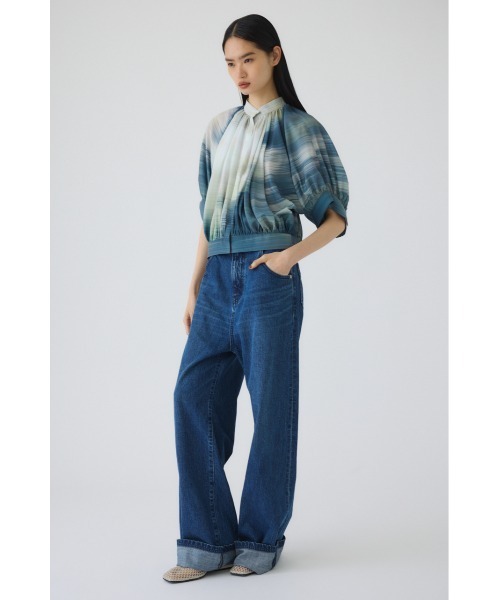 RIM.ARK(リムアーク)の「Middle straight blue denim ミドルストレートブルーデニム(デニムパンツ・レディース・ブルー・34/36/38)」の14枚目の写真