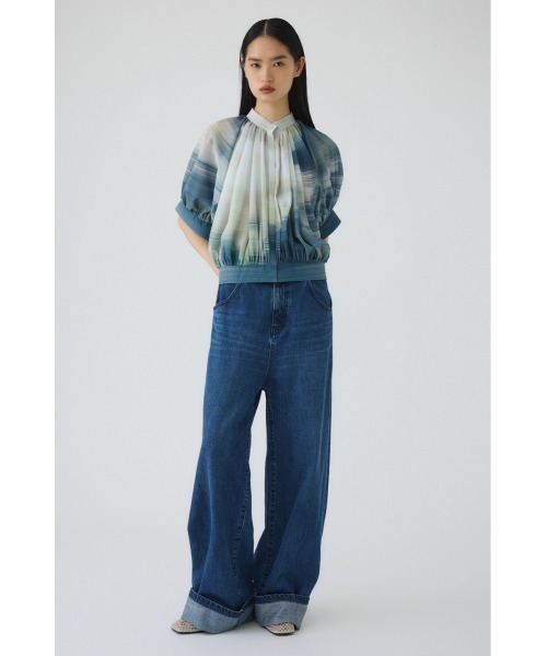 RIM.ARK(リムアーク)の「Middle straight blue denim ミドルストレートブルーデニム(デニムパンツ・レディース・ブルー・34/36/38)」の15枚目の写真