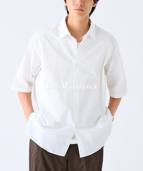 Ets.MATERIAUX(マテリオ)の「ETS.MATERIAUX(マテリオ) フレンチ ワークシャツ(シャツ/ブラウス・メンズ・ホワイト/ブルー系その他/ラベンダー/サックスブルー・2/3)」の2枚目の写真