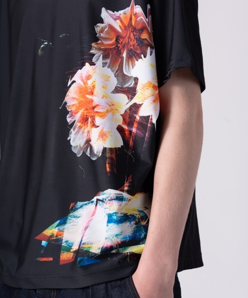 rehacer（レアセル）の「rehacer : × everglouu Contrast Dolman Cutsew / エバーグロー コントラストドルマンカットソー（Tシャツ/カットソー・メンズ・ブラック・SMALL/MEDIUM/LARGE/X-LARGE）」の9枚目の写真