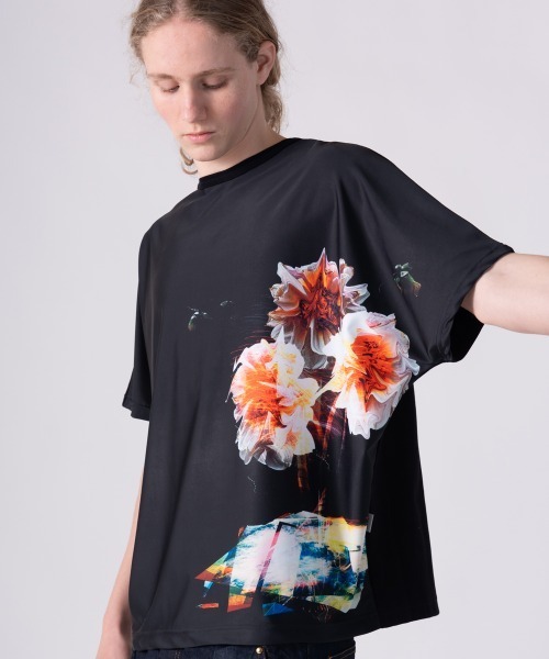 rehacer（レアセル）の「rehacer : × everglouu Contrast Dolman Cutsew / エバーグロー コントラストドルマンカットソー（Tシャツ/カットソー・メンズ・ブラック・SMALL/MEDIUM/LARGE/X-LARGE）」の17枚目の写真