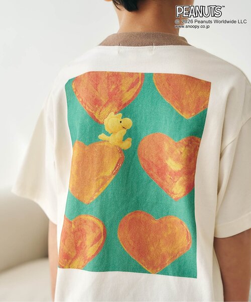 PEANUTS(ピーナッツ)の「PEANUTS フォトアートTシャツ(Tシャツ/カットソー・キッズ・サックスブルー/チャコール/オフホワイト・90/80/140/130/120/110/100)」の12枚目の写真