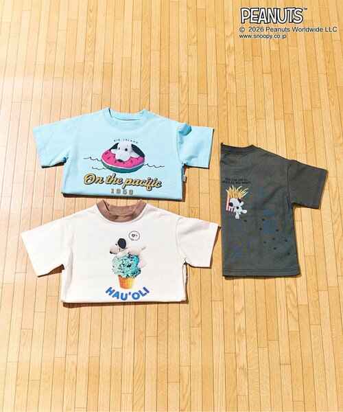 PEANUTS(ピーナッツ)の「PEANUTS フォトアートTシャツ(Tシャツ/カットソー・キッズ・サックスブルー/チャコール/オフホワイト・90/80/140/130/120/110/100)」の14枚目の写真