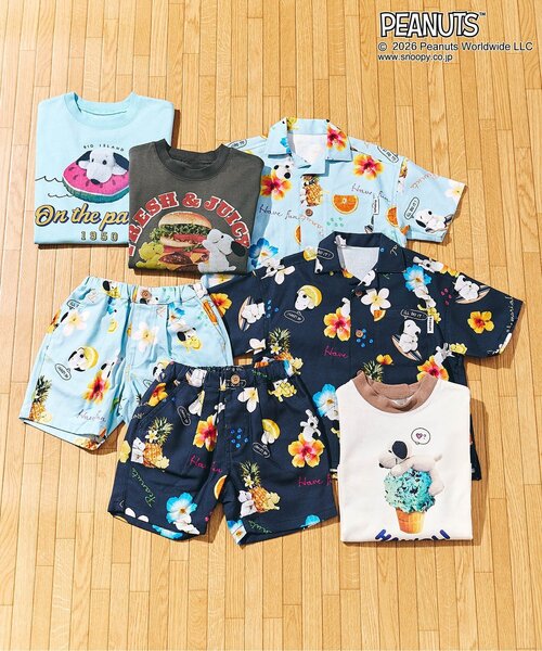 PEANUTS(ピーナッツ)の「PEANUTS フォトアートTシャツ(Tシャツ/カットソー・キッズ・サックスブルー/チャコール/オフホワイト・90/80/140/130/120/110/100)」の15枚目の写真