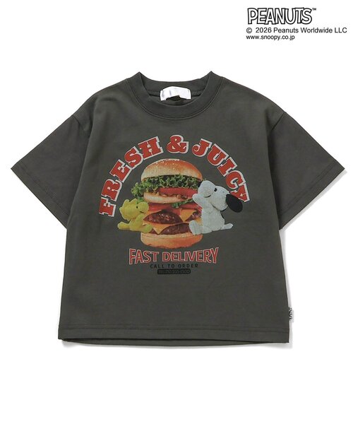 PEANUTS(ピーナッツ)の「PEANUTS フォトアートTシャツ(Tシャツ/カットソー・キッズ・サックスブルー/チャコール/オフホワイト・90/80/140/130/120/110/100)」の16枚目の写真