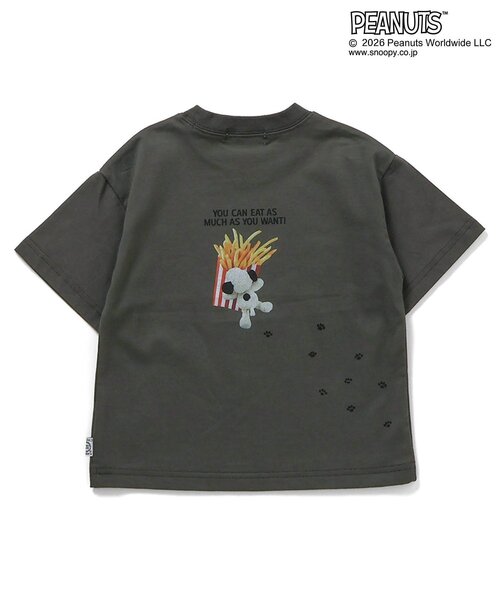 PEANUTS(ピーナッツ)の「PEANUTS フォトアートTシャツ(Tシャツ/カットソー・キッズ・サックスブルー/チャコール/オフホワイト・90/80/140/130/120/110/100)」の22枚目の写真