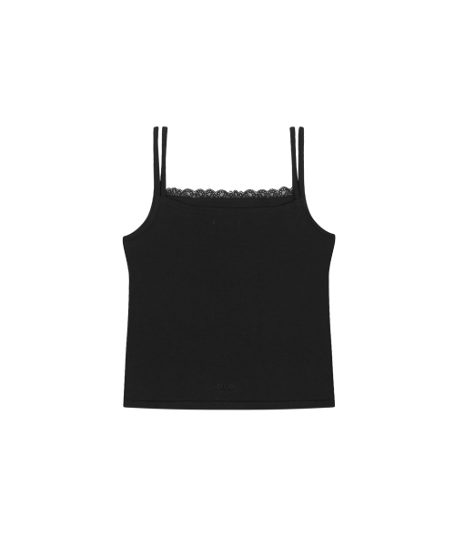 OJOS(オホス)の「Double Strap Lace Sleevless / Black(Tシャツ/カットソー・レディース・その他・1/2/3)」の3枚目の写真