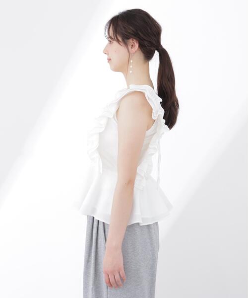 PROPORTION BODY DRESSING(プロポーションボディドレッシング)の「フリルブラウス / 1216110500(シャツ/ブラウス・レディース・ブラック/ピンク/ホワイト・FREE)」の6枚目の写真