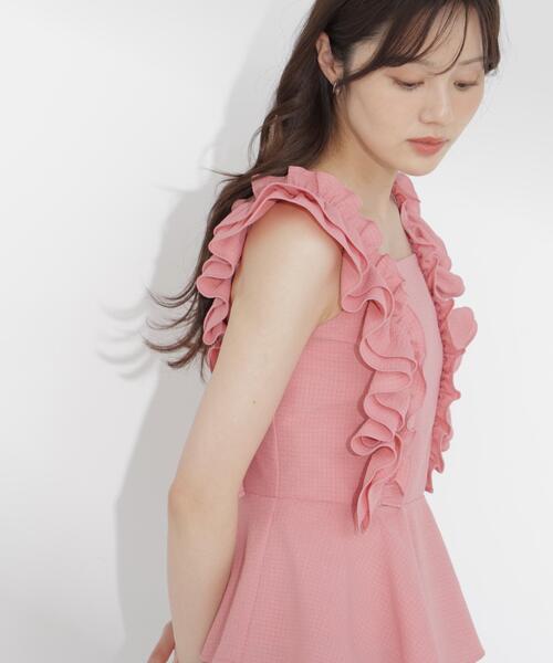 PROPORTION BODY DRESSING(プロポーションボディドレッシング)の「フリルブラウス / 1216110500(シャツ/ブラウス・レディース・ブラック/ピンク/ホワイト・FREE)」の15枚目の写真