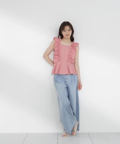 PROPORTION BODY DRESSING(プロポーションボディドレッシング)の「フリルブラウス / 1216110500(シャツ/ブラウス・レディース・ブラック/ピンク/ホワイト・FREE)」の18枚目の写真