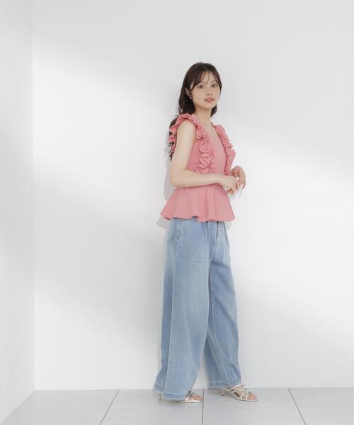 PROPORTION BODY DRESSING(プロポーションボディドレッシング)の「フリルブラウス / 1216110500(シャツ/ブラウス・レディース・ブラック/ピンク/ホワイト・FREE)」の20枚目の写真