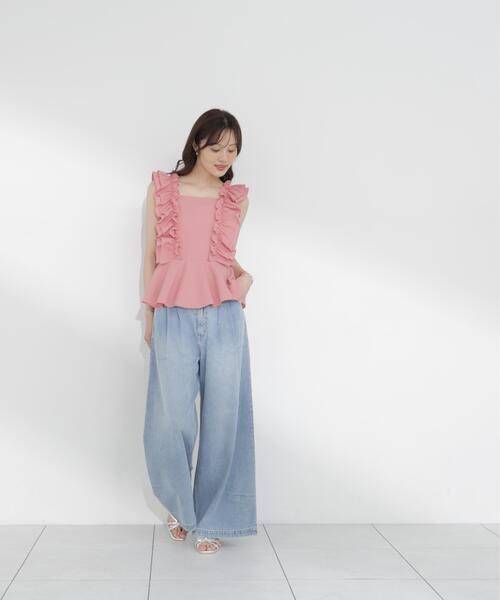 PROPORTION BODY DRESSING(プロポーションボディドレッシング)の「フリルブラウス / 1216110500(シャツ/ブラウス・レディース・ブラック/ピンク/ホワイト・FREE)」の21枚目の写真