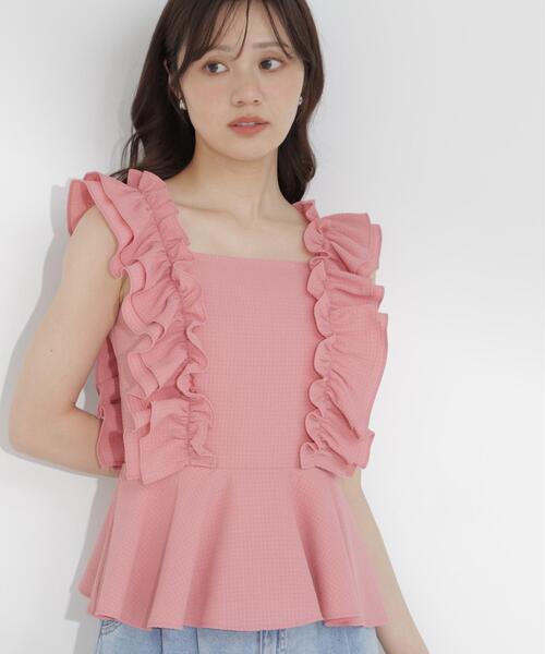 PROPORTION BODY DRESSING(プロポーションボディドレッシング)の「フリルブラウス / 1216110500(シャツ/ブラウス・レディース・ブラック/ピンク/ホワイト・FREE)」の18枚目の写真