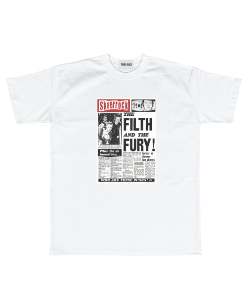 SK8ER ROCK(スケーターロック)の「Ink Riot T-Shirt ((white))(Tシャツ/カットソー・レディース・その他・SMALL/MEDIUM/LARGE)」の1枚目の写真