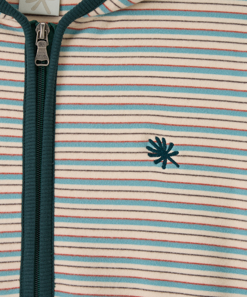 DANDEL（ダンデル）の「DD stripe trim hoodie zip-up (MINT)（パーカー・レディース・その他・OS）」の3枚目の写真