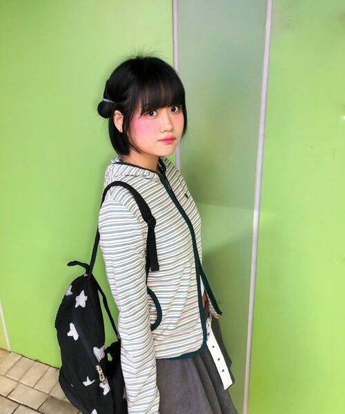 DANDEL（ダンデル）の「DD stripe trim hoodie zip-up (MINT)（パーカー・レディース・その他・OS）」の8枚目の写真