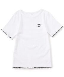 algy | 【puchily プチプラライン】フリル リブ半袖Tシャツ(Tシャツ/カットソー)