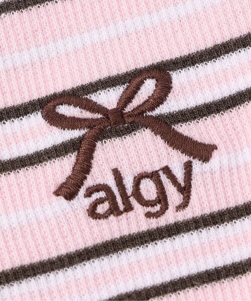 algy（アルジー）の「【puchily プチプラライン】フリル リブ半袖Tシャツ（Tシャツ/カットソー・キッズ・ブラック/サックスブルー/オフホワイト/ピンク・130/120/160/150/140）」の18枚目の写真