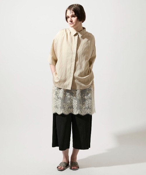 leswel(レスウェル)の「【M/L】【接触冷感】リネンライクガウチョ(その他パンツ・レディース・ブラウン/ブラック・M/L)」の8枚目の写真