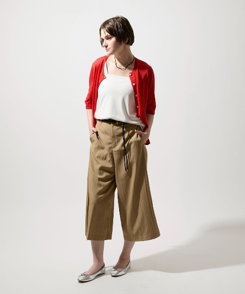 leswel(レスウェル)の「【M/L】【接触冷感】リネンライクガウチョ(その他パンツ・レディース・ブラウン/ブラック・M/L)」の16枚目の写真