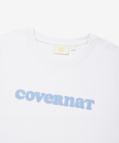 COVERNAT(カバーナット)の「WOMEN COOPERLOGO SLIMFIT T-SHIRT(Tシャツ/カットソー・レディース・ホワイト/ネイビー・MEDIUM/SMALL)」の9枚目の写真