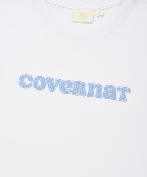 COVERNAT(カバーナット)の「WOMEN COOPERLOGO SLIMFIT T-SHIRT(Tシャツ/カットソー・レディース・ホワイト/ネイビー・MEDIUM/SMALL)」の10枚目の写真