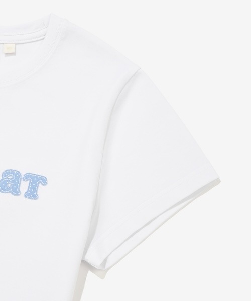 COVERNAT(カバーナット)の「WOMEN COOPERLOGO SLIMFIT T-SHIRT(Tシャツ/カットソー・レディース・ホワイト/ネイビー・MEDIUM/SMALL)」の11枚目の写真