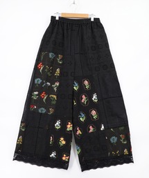 ScoLar（スカラー）の「162602：花刺繍×コットンレース×シアー 異素材パンツ（その他パンツ）」