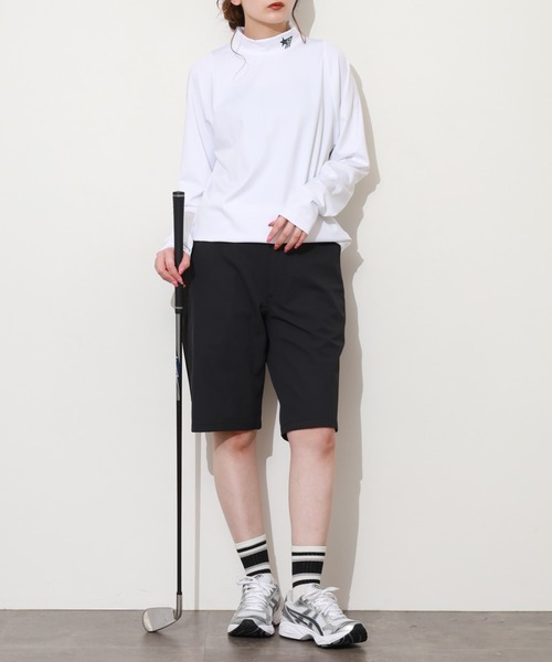 stella77golf(ステラセブンティーンセブンゴルフ)の「AC-TEX素材ハイネックゴルフ長袖(Tシャツ/カットソー・メンズ・ブラック/ホワイト・XL/XXL/M)」の10枚目の写真