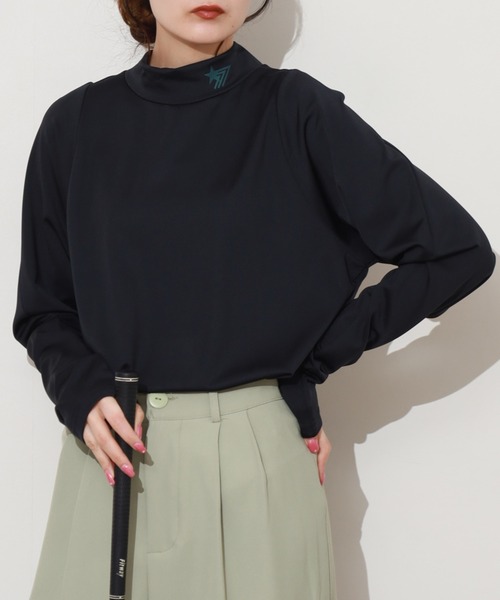 stella77golf(ステラセブンティーンセブンゴルフ)の「AC-TEX素材ハイネックゴルフ長袖(Tシャツ/カットソー・メンズ・ブラック/ホワイト・XL/XXL/M)」の17枚目の写真