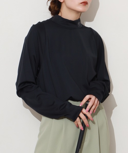 stella77golf(ステラセブンティーンセブンゴルフ)の「AC-TEX素材ハイネックゴルフ長袖(Tシャツ/カットソー・メンズ・ブラック/ホワイト・XL/XXL/M)」の18枚目の写真