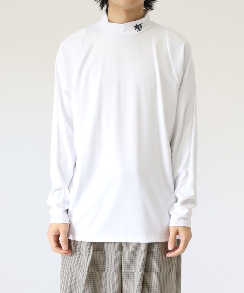 stella77golf(ステラセブンティーンセブンゴルフ)の「AC-TEX素材ハイネックゴルフ長袖(Tシャツ/カットソー・メンズ・ブラック/ホワイト・XL/XXL/M)」の21枚目の写真