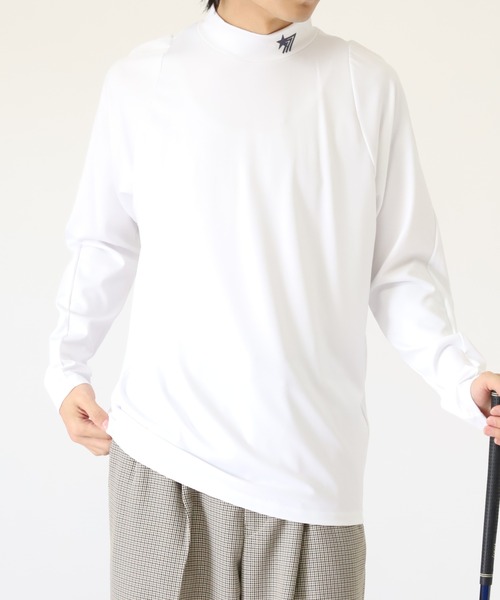 stella77golf(ステラセブンティーンセブンゴルフ)の「AC-TEX素材ハイネックゴルフ長袖(Tシャツ/カットソー・メンズ・ブラック/ホワイト・XL/XXL/M)」の5枚目の写真