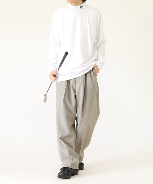 stella77golf(ステラセブンティーンセブンゴルフ)の「AC-TEX素材ハイネックゴルフ長袖(Tシャツ/カットソー・メンズ・ブラック/ホワイト・XL/XXL/M)」の6枚目の写真